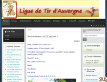 Tablet Screenshot of ligue-tir-auvergne.fr